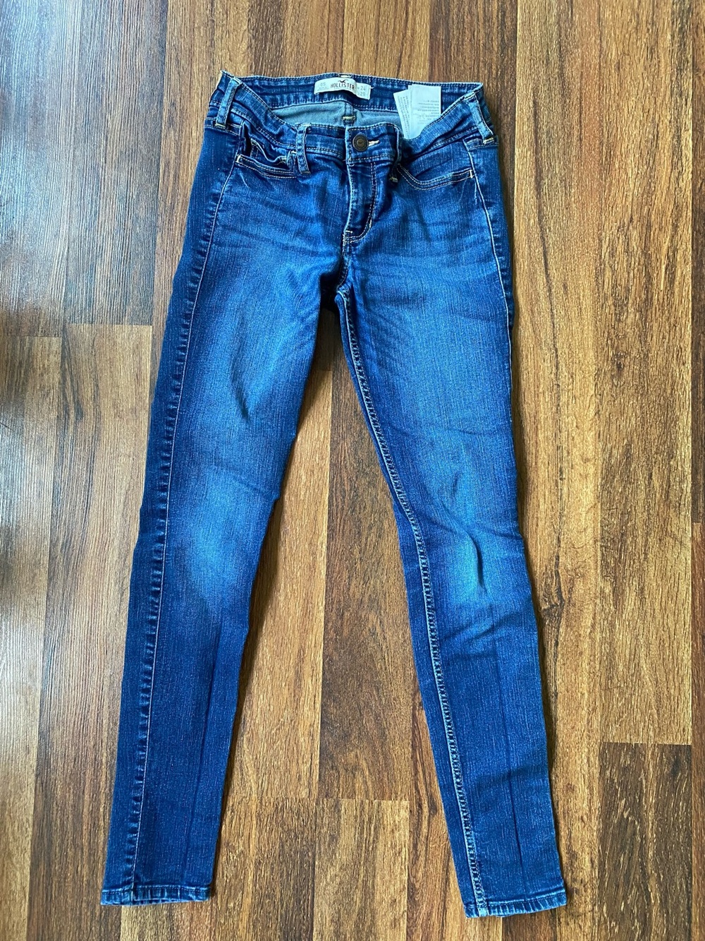 Hollister Dark Blue Stretch Skinny Jeans, Sz. 0S/W24/L29